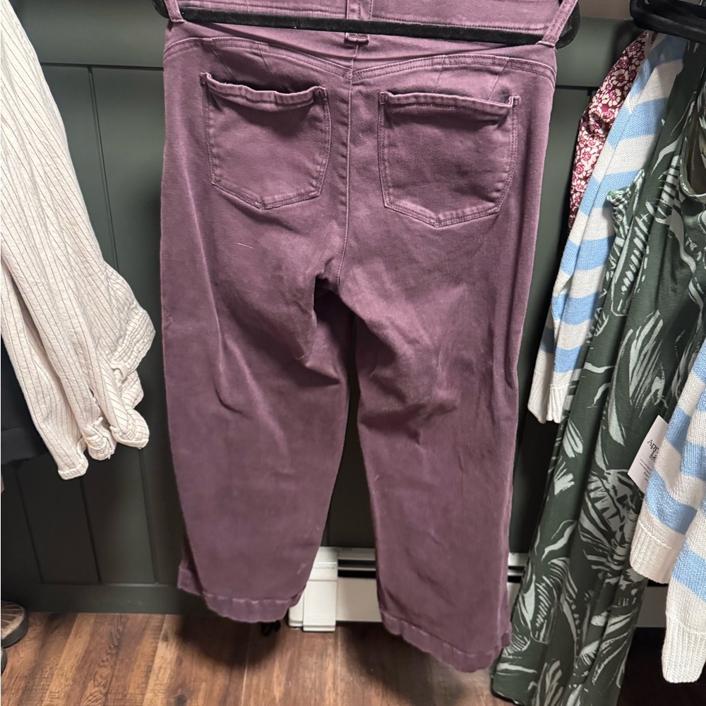 Democracy Purple Flare Wide Leg Jeans - Picture 2 of 3